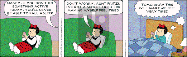 Nancy on Saturday April 25, 2020 Comic Strip