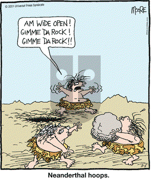 In the Bleachers on Monday March 5, 2001 Comic Strip