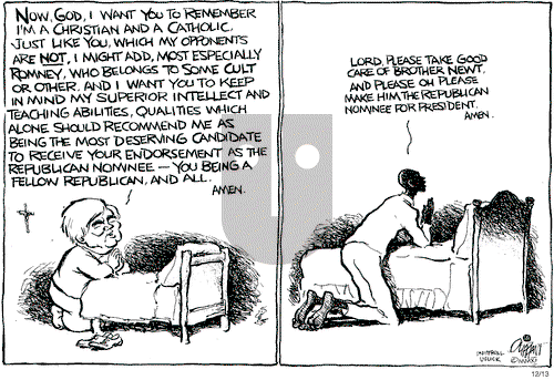 Pat Oliphant on Tuesday December 13, 2011 Comic Strip