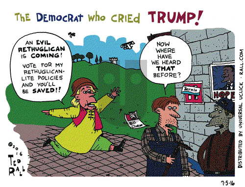 Ted Rall on Tuesday July 5, 2016 Comic Strip