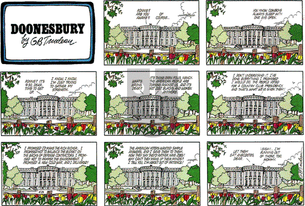 Doonesbury on Sunday April 25, 1982 Comic Strip