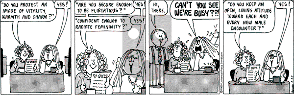Cathy Classics on Monday February 27, 1989 Comic Strip
