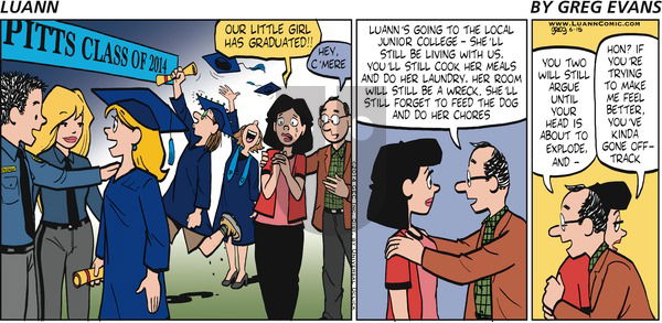 Luann - Sunday June 15, 2014 Comic Strip