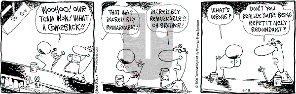 The Duplex on Saturday August 19, 2000 Comic Strip
