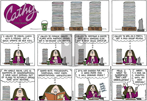 Cathy Classics - Sunday March 30, 2003 Comic Strip