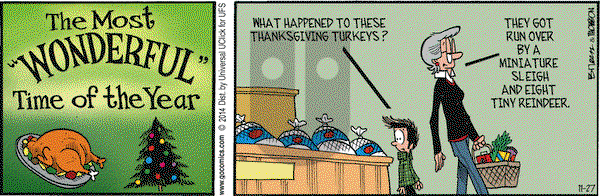 Grand Avenue on Thursday November 27, 2014 Comic Strip