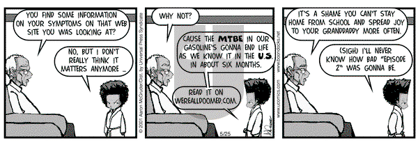 The Boondocks on Friday May 25, 2001 Comic Strip