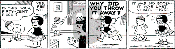Nancy Classics on Tuesday October 27, 2015 Comic Strip