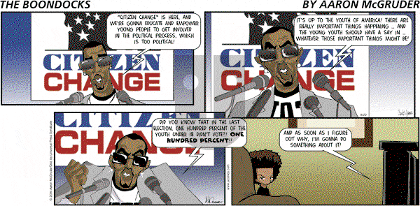 The Boondocks on Sunday March 25, 2012 Comic Strip