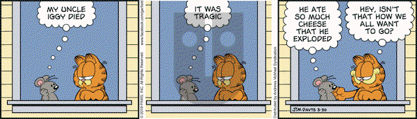 Garfield on Saturday March 30, 2019 Comic Strip