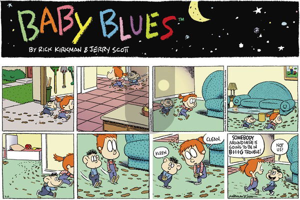 Baby Blues on Sunday March 12, 2000 Comic Strip