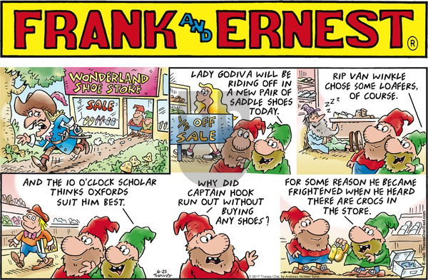 Frank and Ernest on Sunday June 25, 2017 Comic Strip