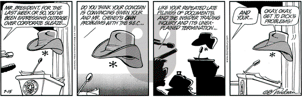 Doonesbury on Monday July 15, 2002 Comic Strip