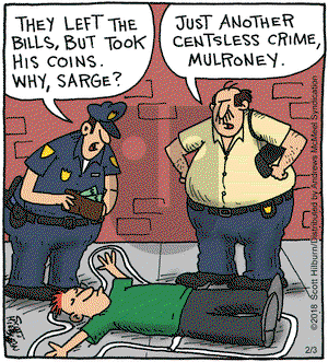 The Argyle Sweater on Saturday February 3, 2018 Comic Strip