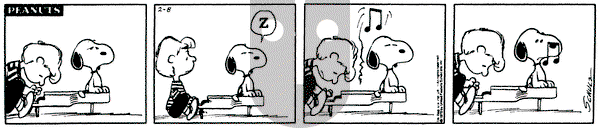 Peanuts on Saturday February 8, 1975 Comic Strip