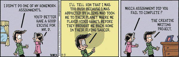Grand Avenue on Friday November 3, 2017 Comic Strip
