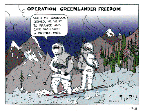 Ted Rall on Monday January 13, 2025 Comic Strip