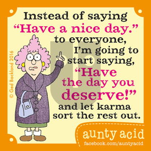 Aunty Acid on Saturday July 30, 2016 Comic Strip