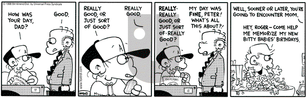 FoxTrot on Wednesday June 3, 1998 Comic Strip