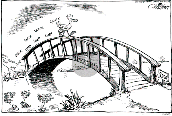 Pat Oliphant - Monday January 20, 1997 Comic Strip