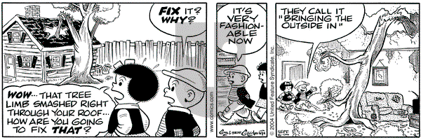 Nancy on Monday September 6, 2004 Comic Strip