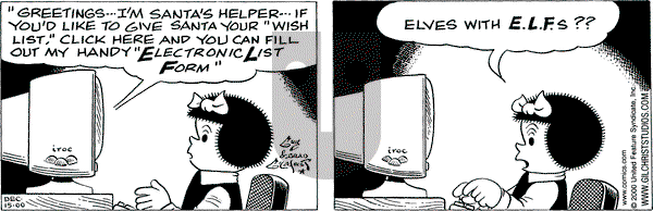Nancy on Friday December 15, 2000 Comic Strip