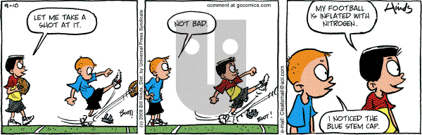 Cleats - Wednesday September 10, 2008 Comic Strip