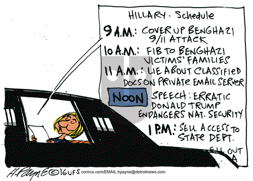 Henry Payne on Friday September 9, 2016 Comic Strip