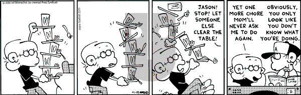 FoxTrot - Monday April 10, 2000 Comic Strip