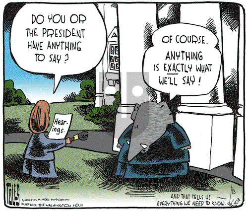 Tom Toles on Thursday December 5, 2019 Comic Strip