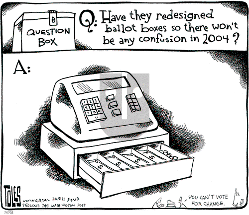 Tom Toles on Monday July 7, 2003 Comic Strip