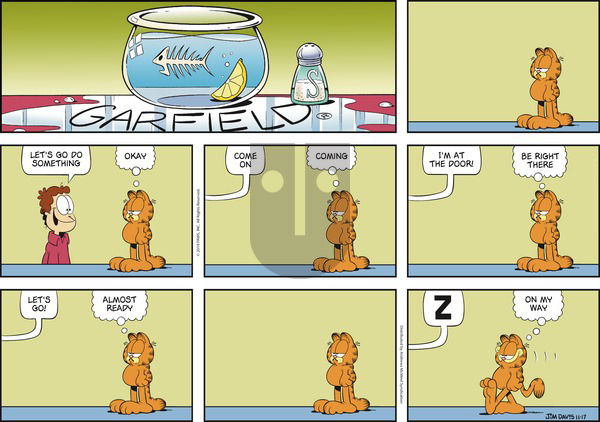 Garfield on Sunday November 17, 2019 Comic Strip