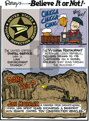 Ripley's Believe It or Not on Monday May 7, 2012 Comic Strip