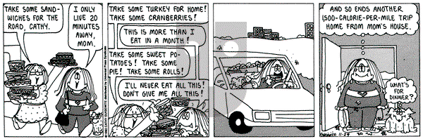 Cathy Classics on Friday December 28, 2001 Comic Strip