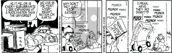 Over the Hedge on Thursday November 7, 2002 Comic Strip
