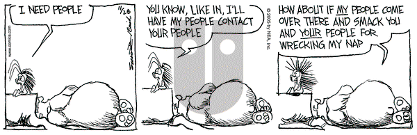 The Grizzwells on Monday November 28, 2005 Comic Strip