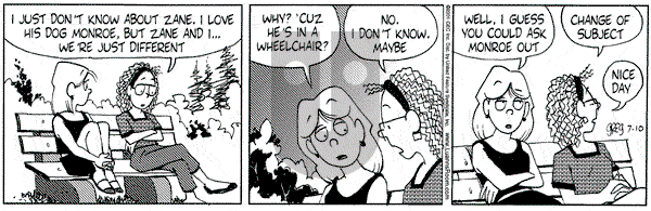Luann on Tuesday July 10, 2001 Comic Strip
