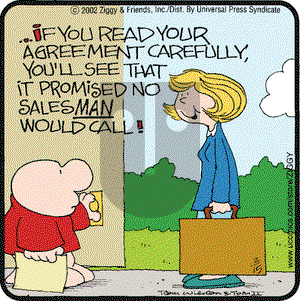 Ziggy on Friday February 15, 2002 Comic Strip