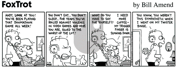 FoxTrot - Friday December 29, 1995 Comic Strip