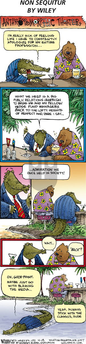 Non Sequitur - Sunday April 18, 2021 Comic Strip