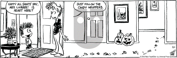 Heart of the City on Saturday November 1, 2003 Comic Strip