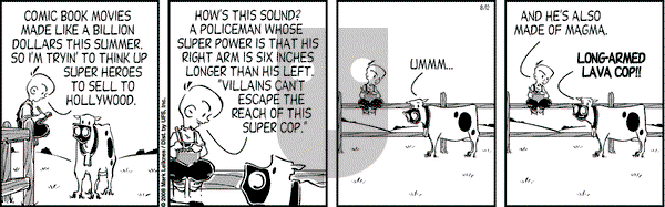 Cow and Boy Classics on Tuesday August 12, 2008 Comic Strip