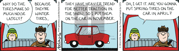 The Born Loser on Friday February 28, 2014 Comic Strip