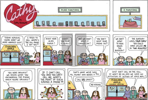 Cathy Classics on Sunday August 5, 2007 Comic Strip