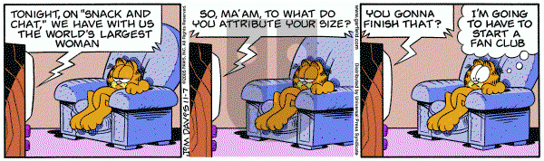 Garfield on Monday November 7, 2005 Comic Strip