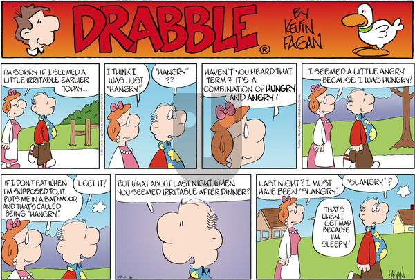 Drabble on Sunday December 11, 2016 Comic Strip
