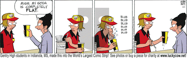 Lucky Cow on Wednesday April 23, 2025 Comic Strip