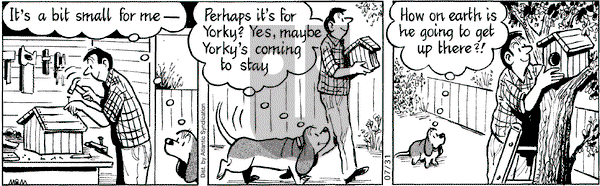 Fred Basset on Friday July 31, 2009 Comic Strip