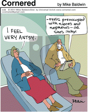 Cornered on Wednesday April 9, 2014 Comic Strip