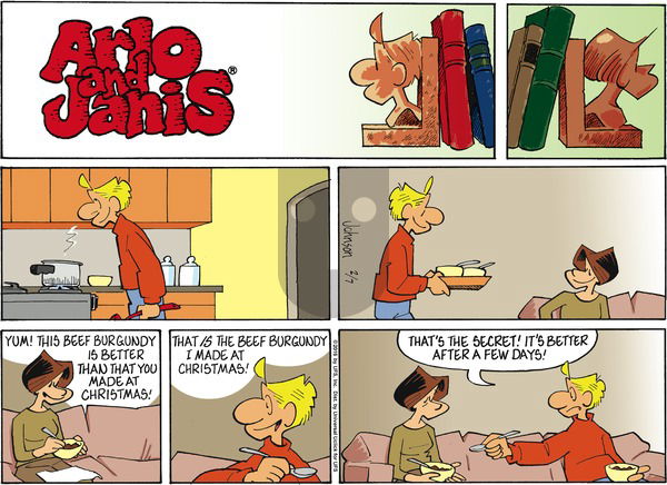 Arlo and Janis on Sunday February 7, 2016 Comic Strip